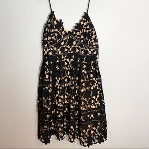 Black Lace Spaghetti Strap Dress - Worn ONCE